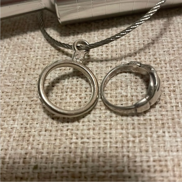 💐James Avery Sterling Silver Friendship Ring Sz 3 Retired - Picture 3 of 4